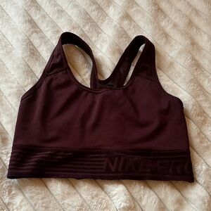 Nike Women's Sports Bra in Deep Wine
